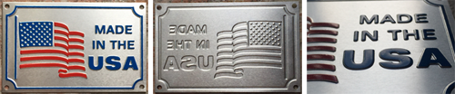 Embossed Aluminum Plates and Signage